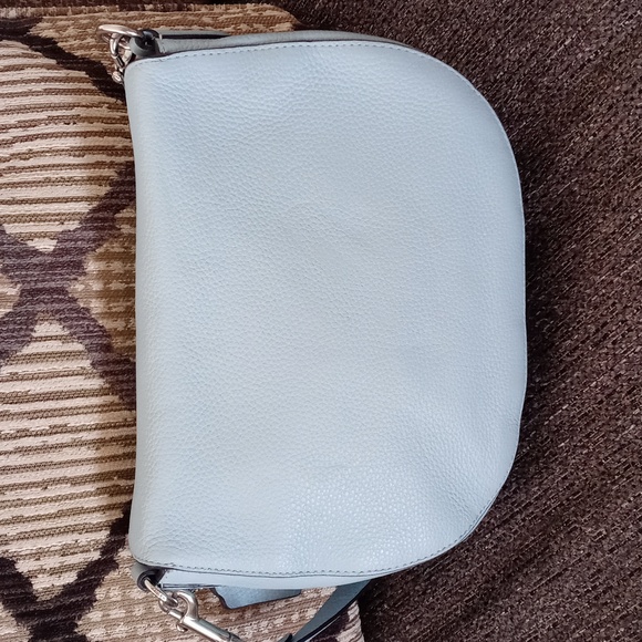 ๐Coach๐ - Waterfall Blue/Silver Ella Hobo Convertible Crossbody Bag - Picture 8 of 15